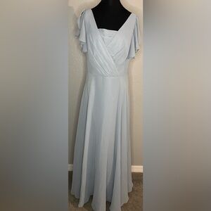 Elegant Light Blue Women's Dress